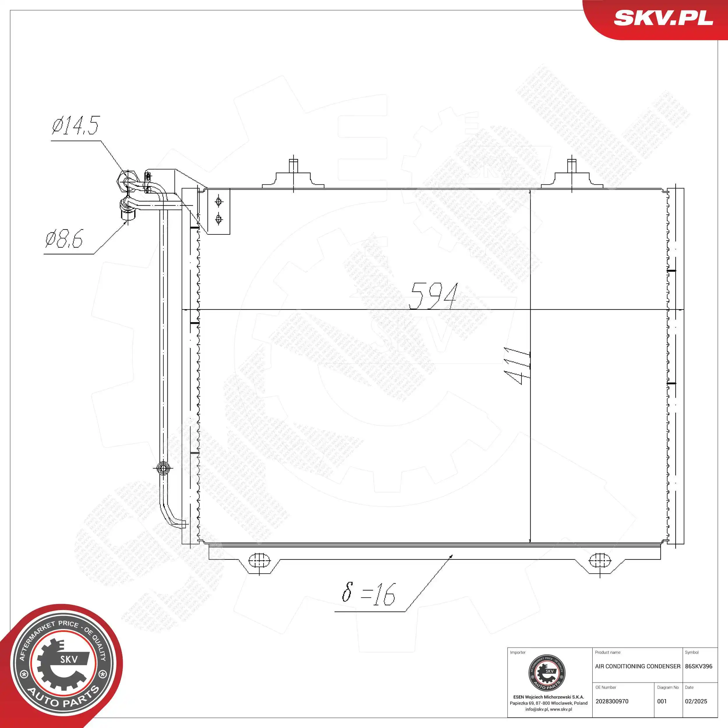 Condenser, air conditioning